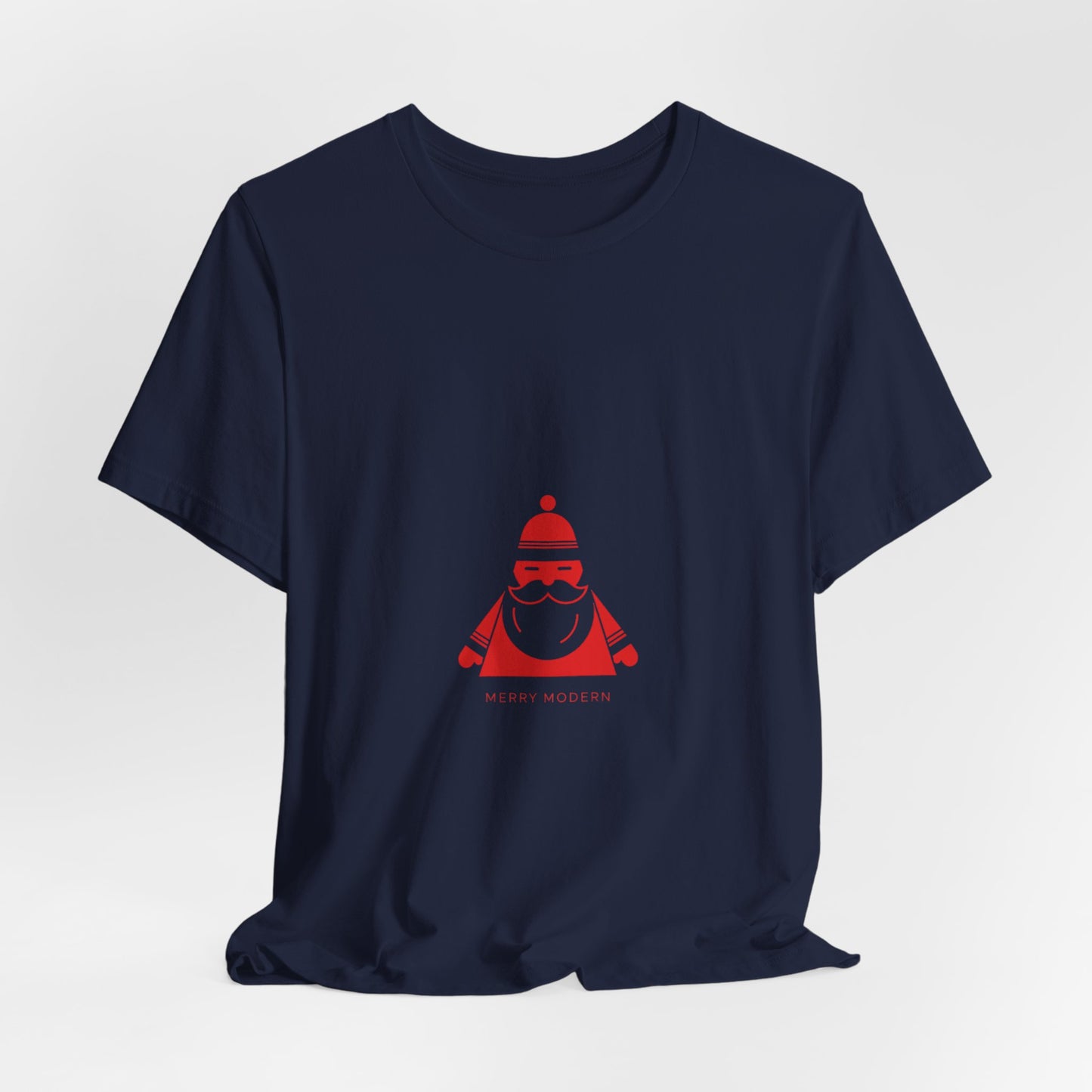 Minimalist Santa Graphic Tee | Modern Santa, Geometric Santa