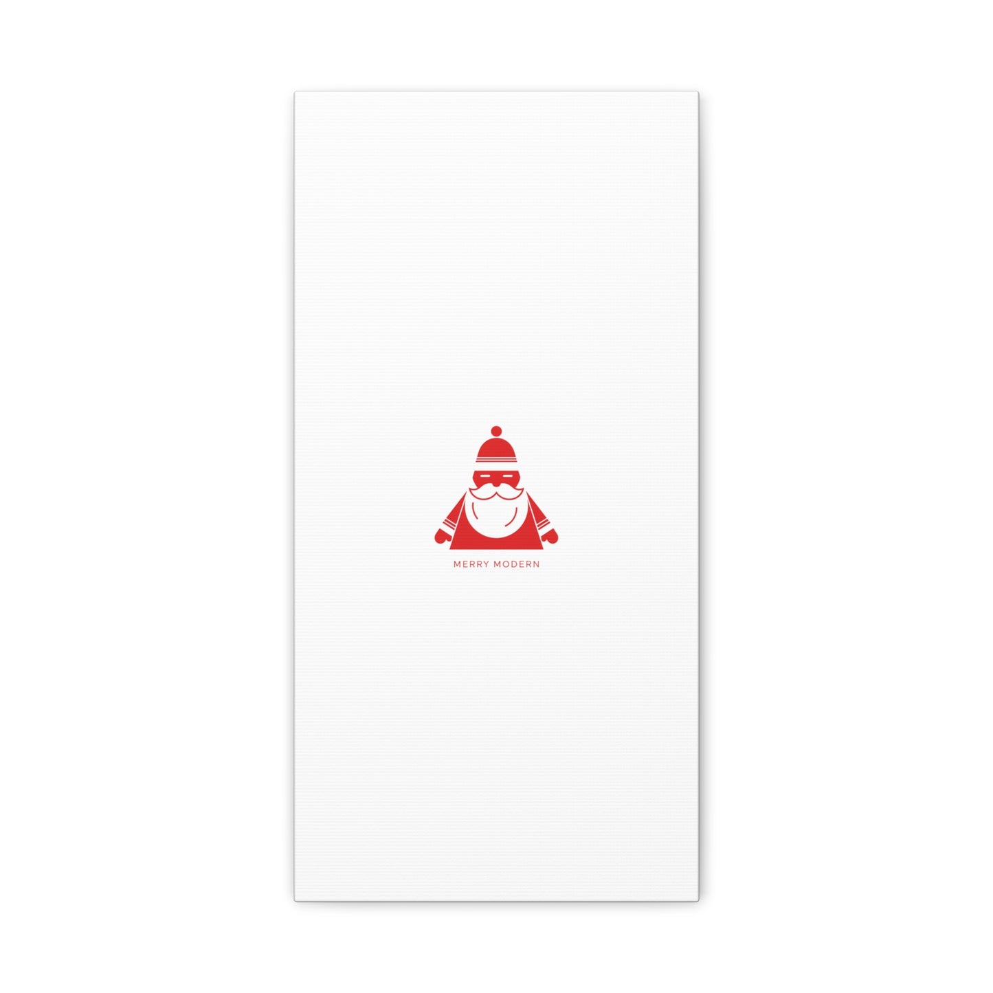 Minimal Santa Graphic Canvas | Modern Santa Graphic, Geometric Christmas Art