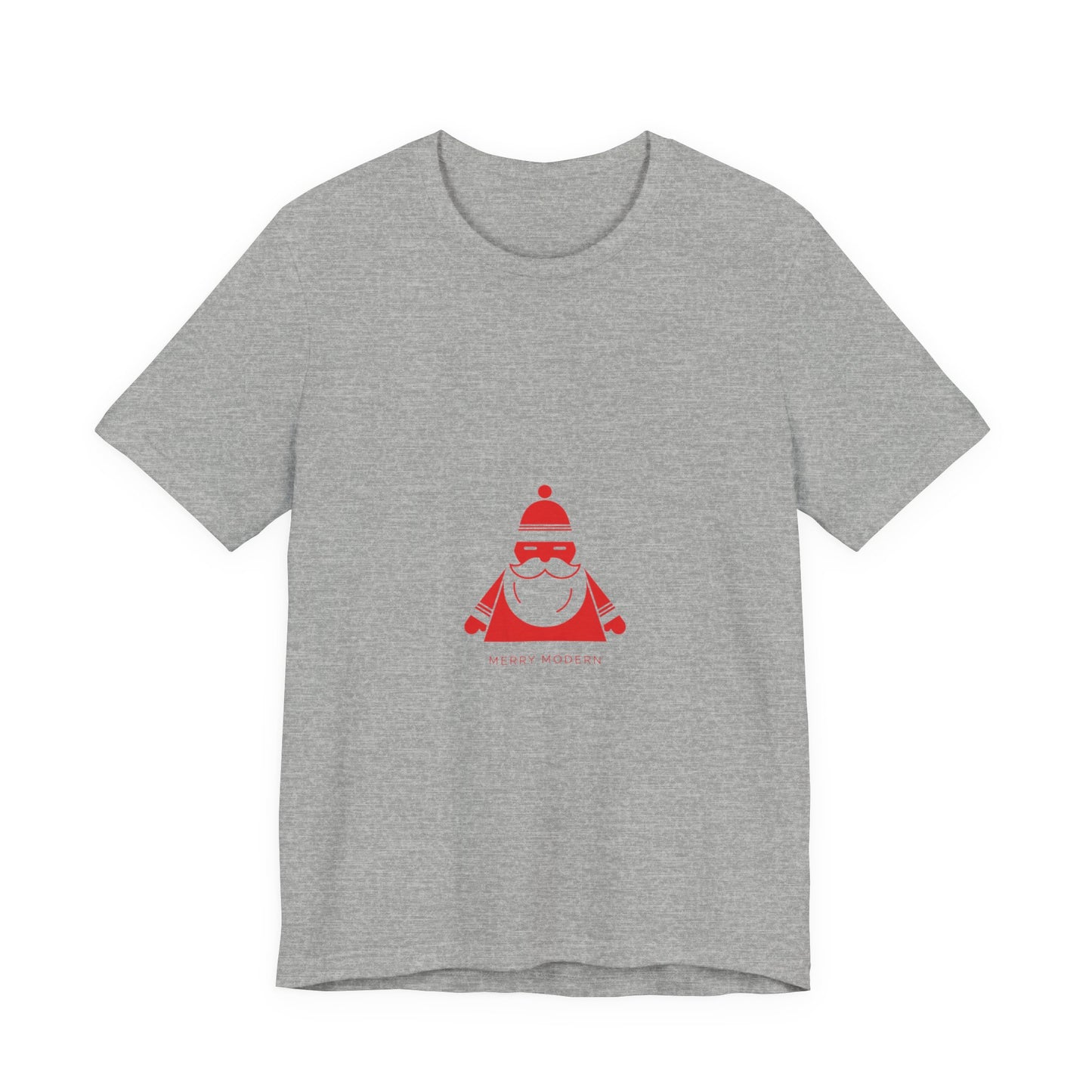 Minimalist Santa Graphic Tee | Modern Santa, Geometric Santa