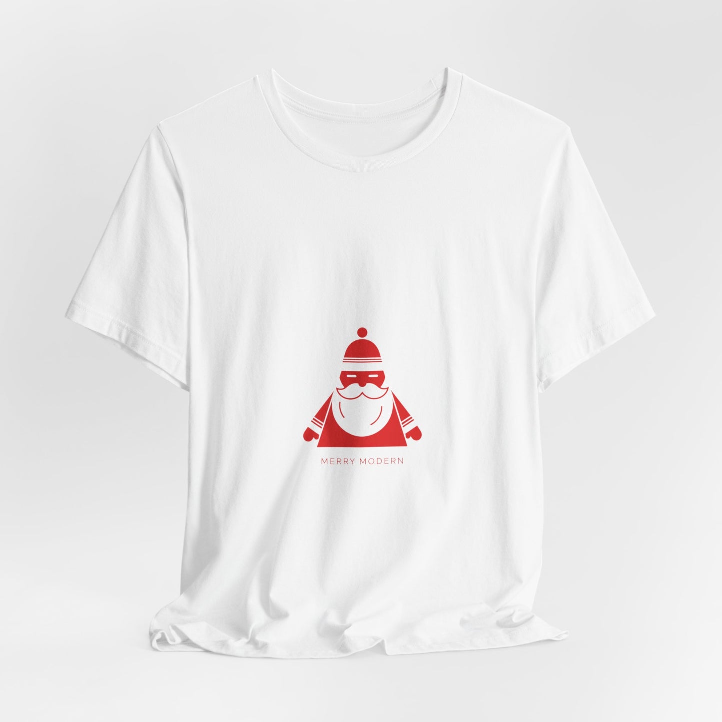 Minimalist Santa Graphic Tee | Modern Santa, Geometric Santa