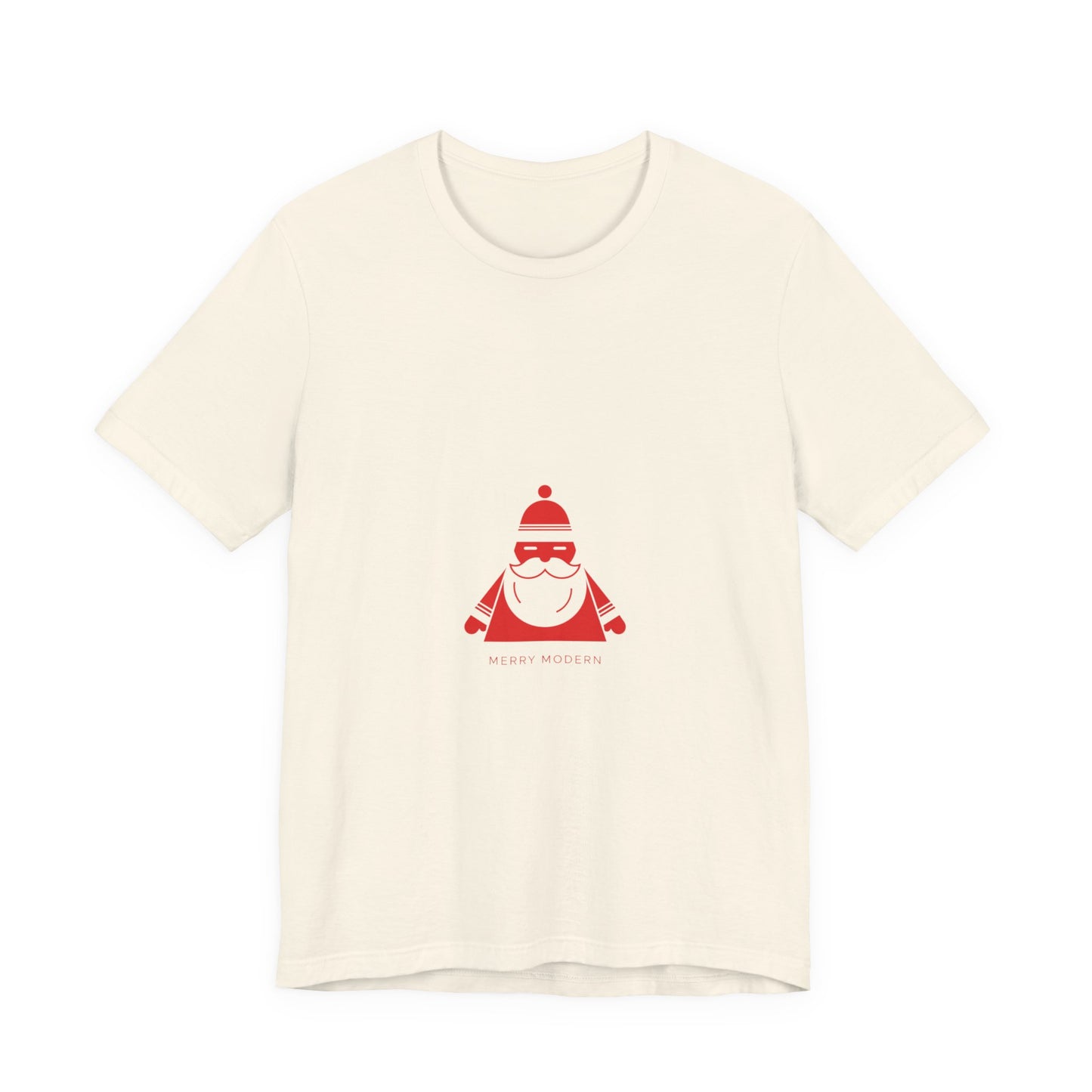 Minimalist Santa Graphic Tee | Modern Santa, Geometric Santa