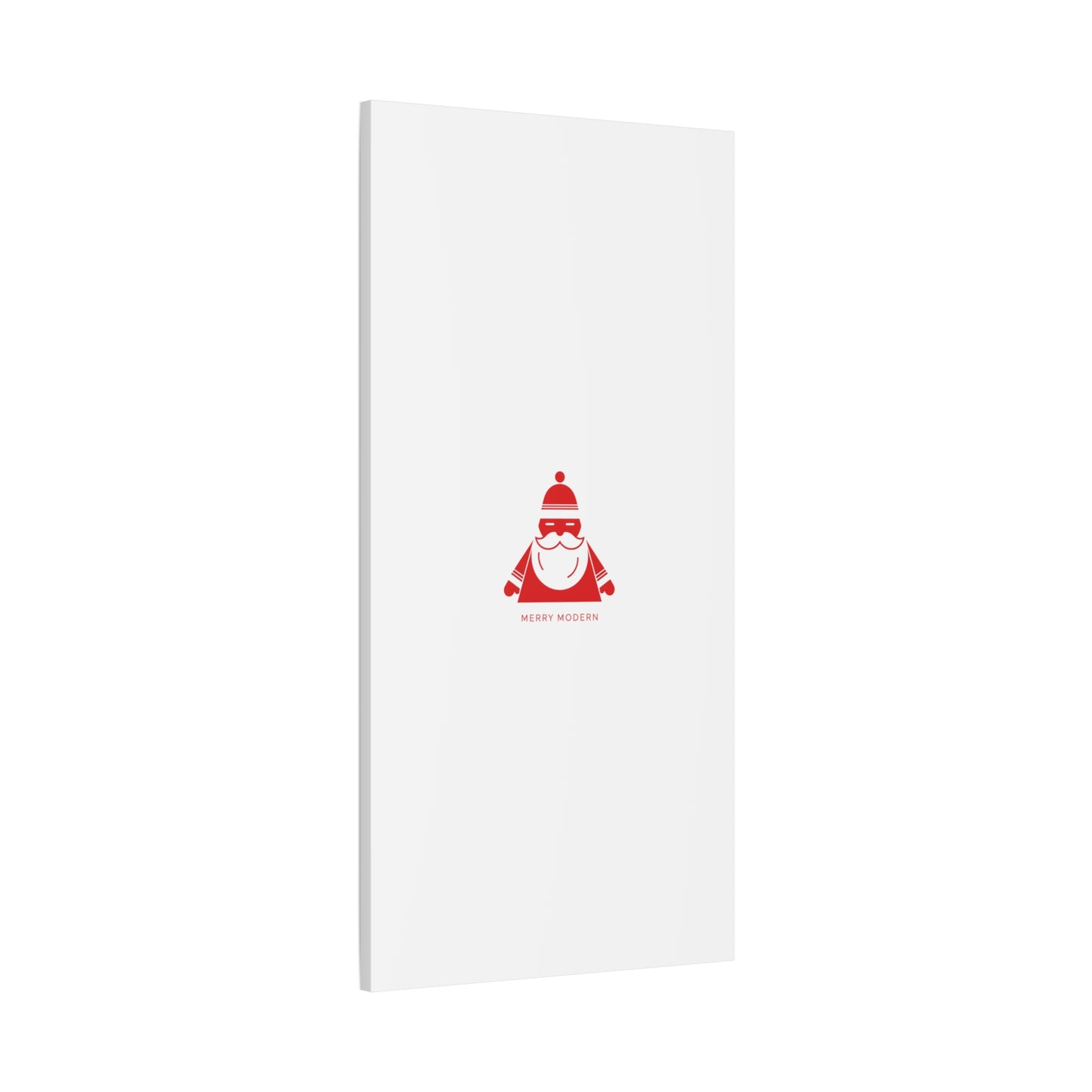 Minimal Santa Graphic Canvas | Modern Santa Graphic, Geometric Christmas Art