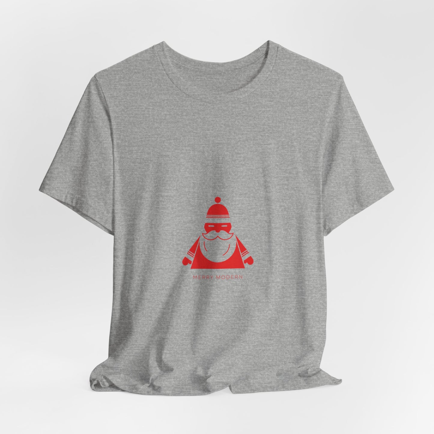 Minimalist Santa Graphic Tee | Modern Santa, Geometric Santa