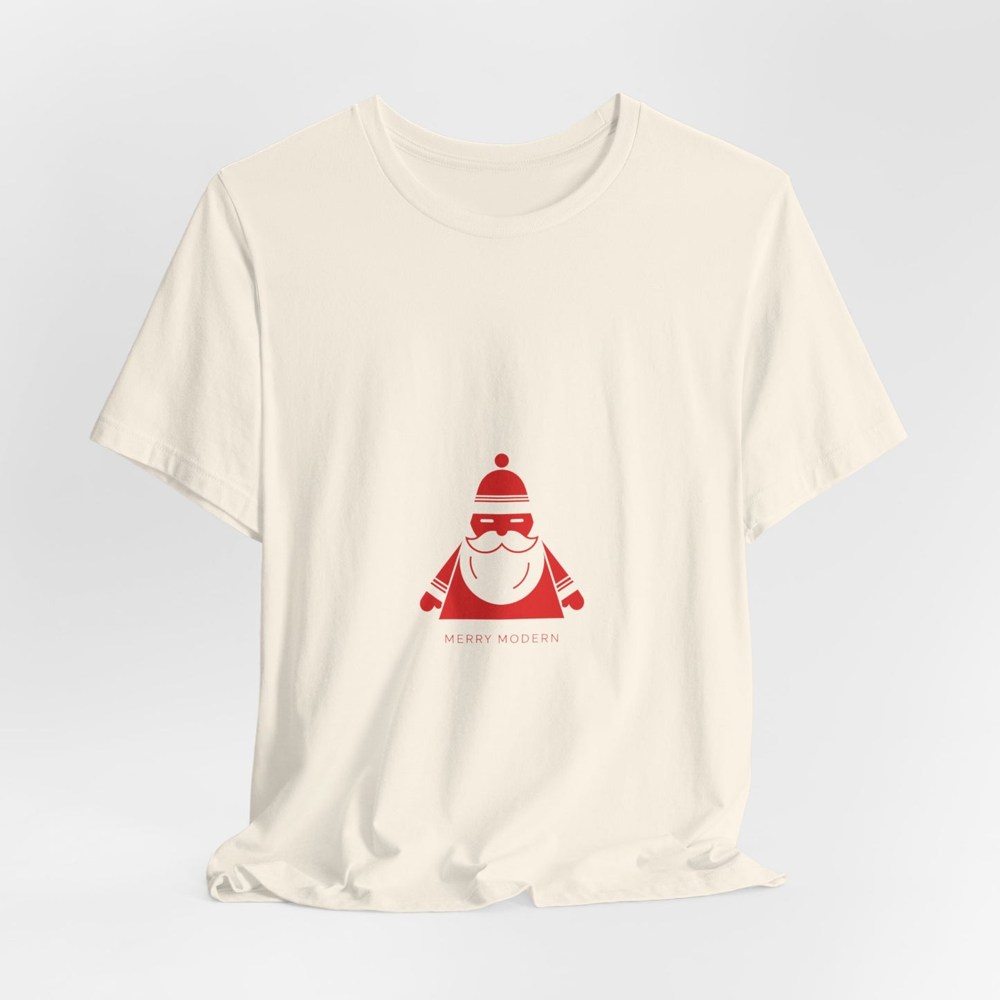 Minimalist Santa Graphic Tee | Modern Santa, Geometric Santa