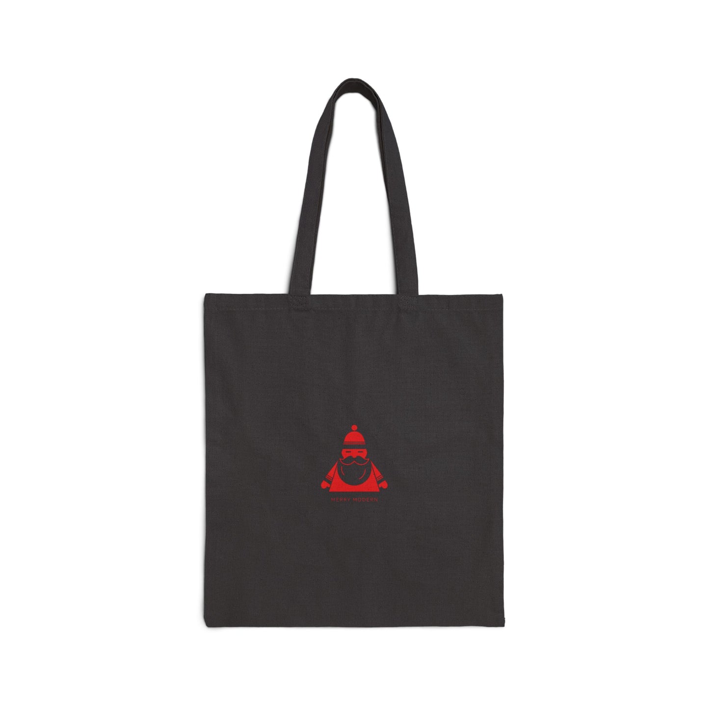 Minimal Santa Graphic Tote | Modern Santa, Geometric Christmas Tote