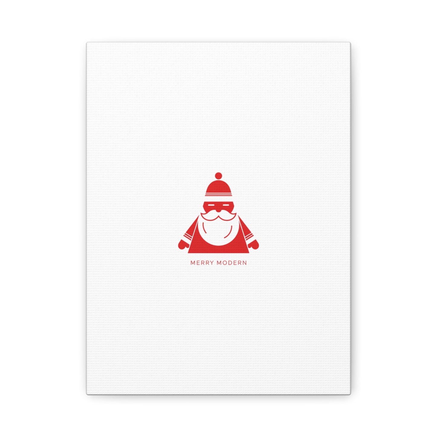 Minimal Santa Graphic Canvas | Modern Santa Graphic, Geometric Christmas Art