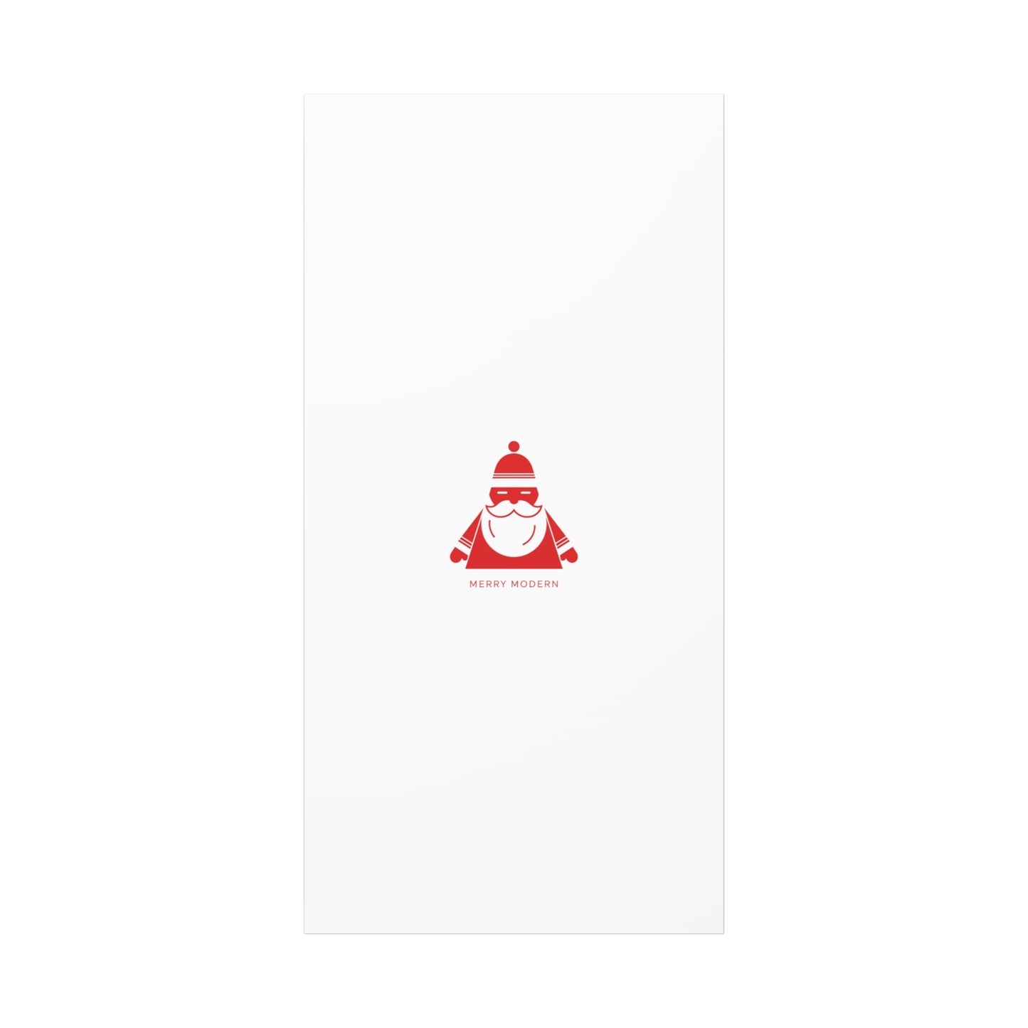 Minimal Santa Graphic Canvas | Modern Santa Graphic, Geometric Christmas Art