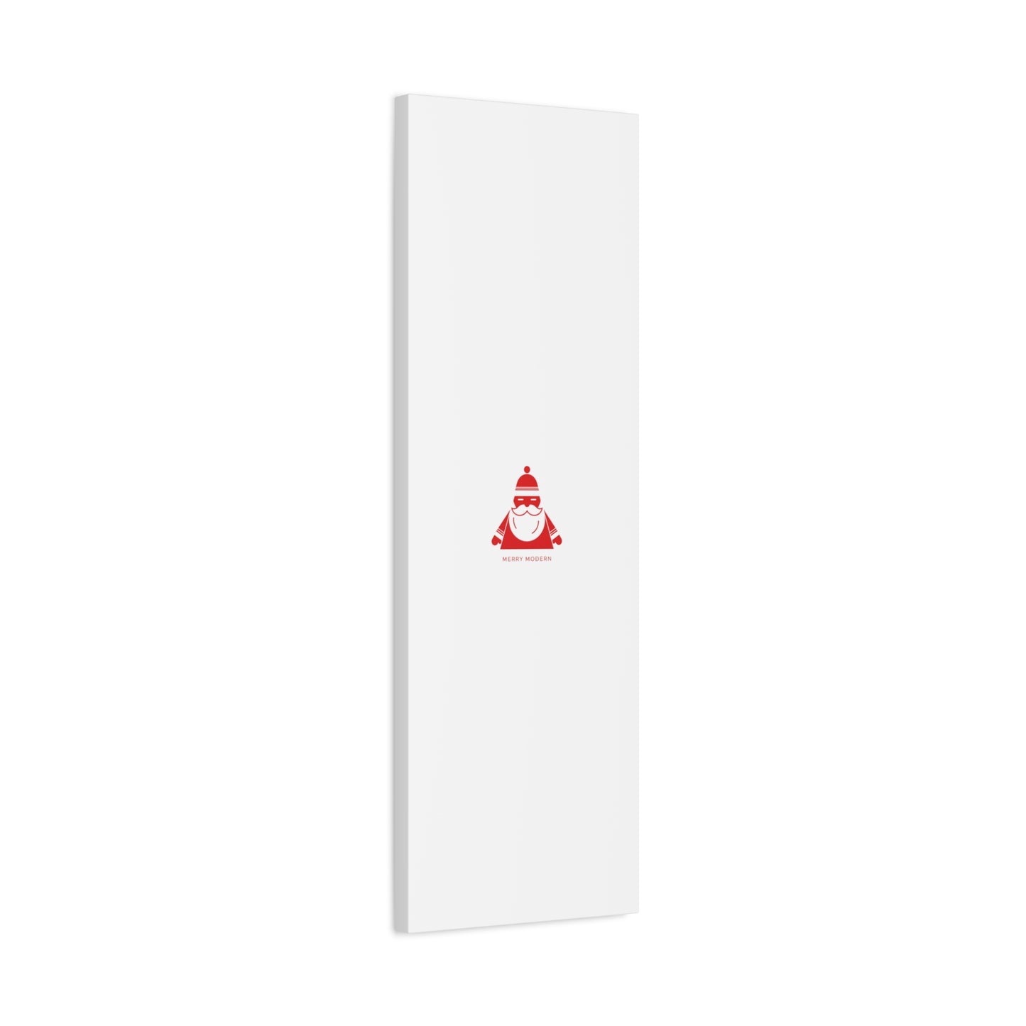 Minimal Santa Graphic Canvas | Modern Santa Graphic, Geometric Christmas Art