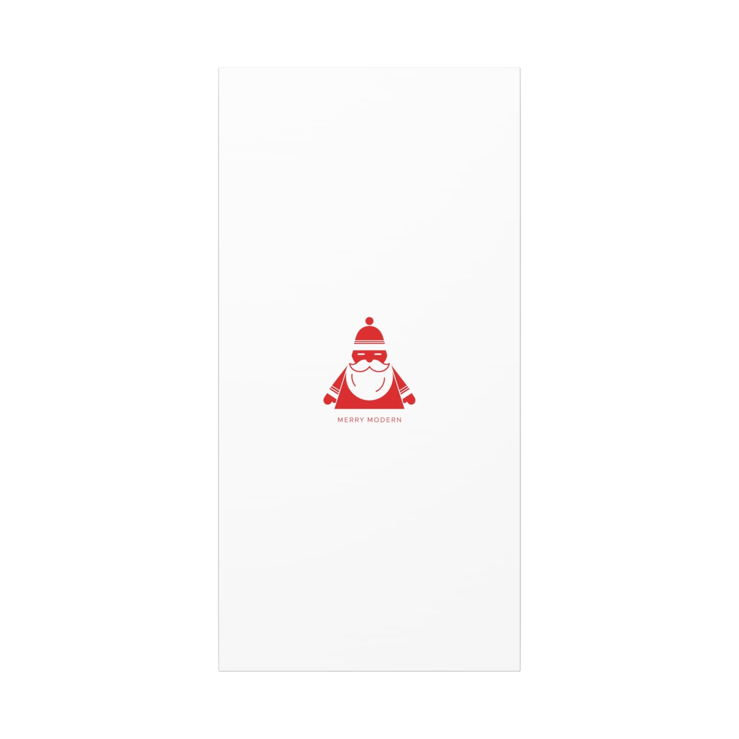 Minimal Santa Graphic Canvas | Modern Santa Graphic, Geometric Christmas Art
