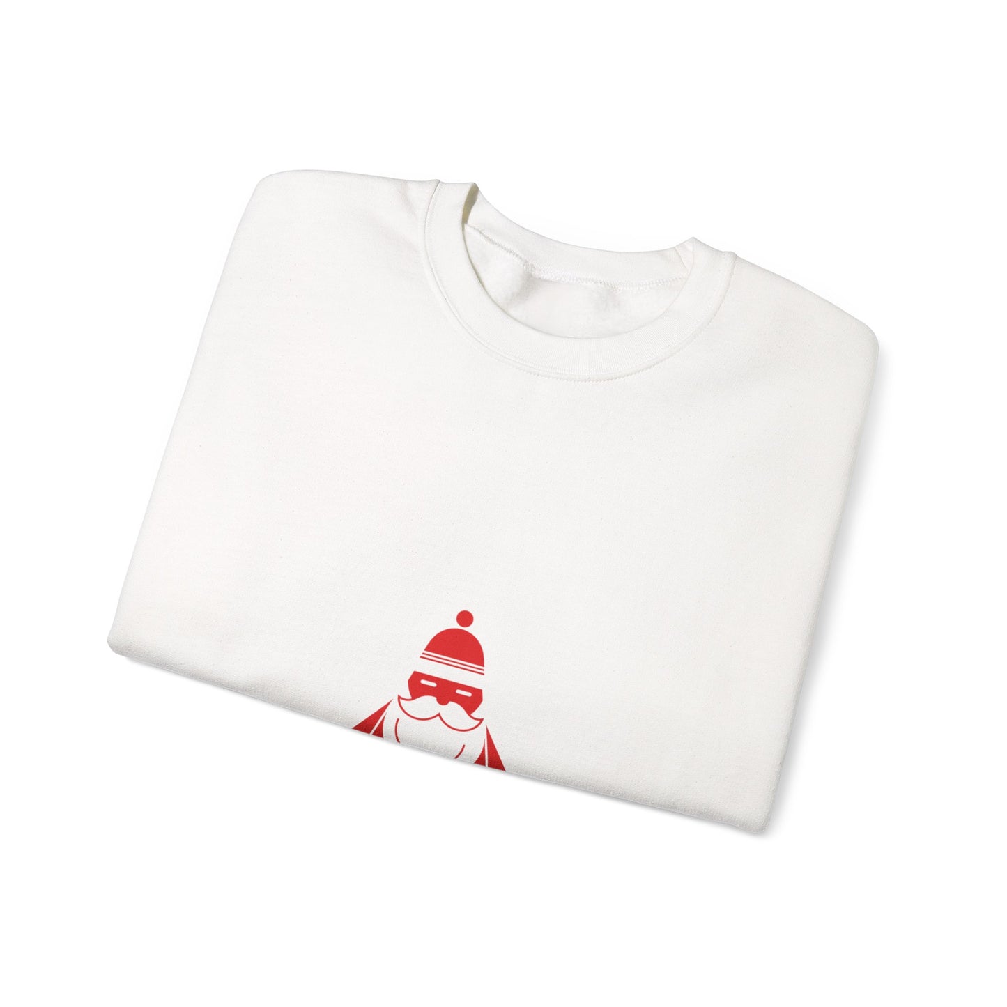 Minimalist Santa geometric design Crewneck | modern santa graphic, abstract Christmas