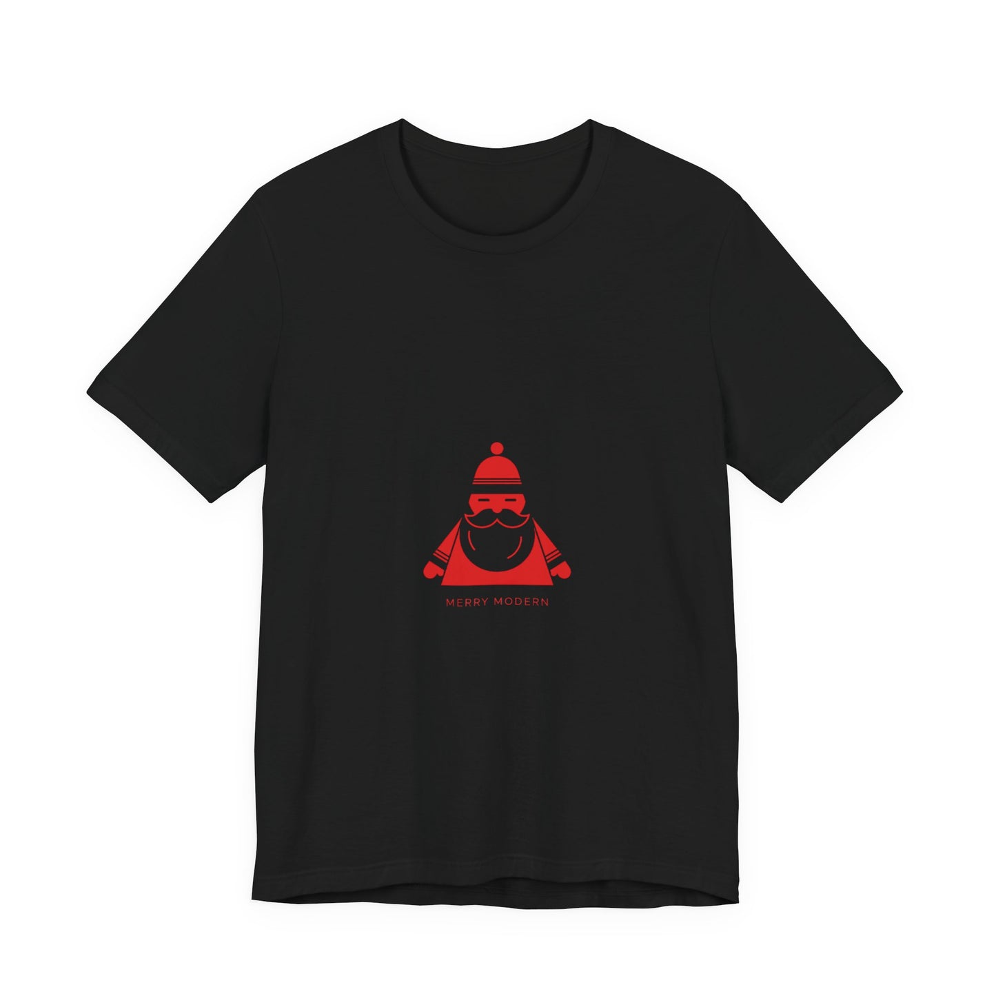 Minimalist Santa Graphic Tee | Modern Santa, Geometric Santa