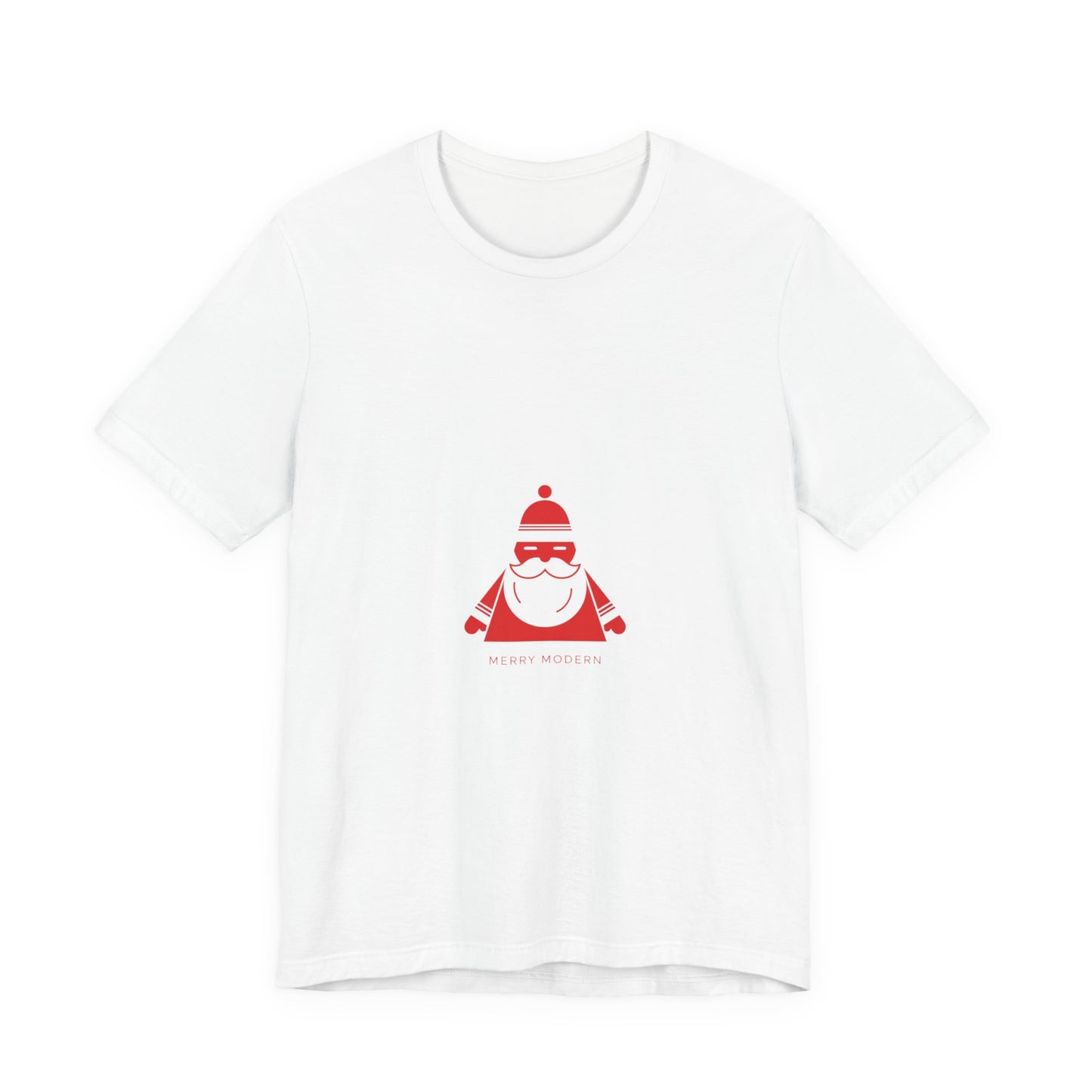 Minimalist Santa Graphic Tee | Modern Santa, Geometric Santa